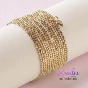 Stella & Dot Gold Bardot Wrap Bracelet